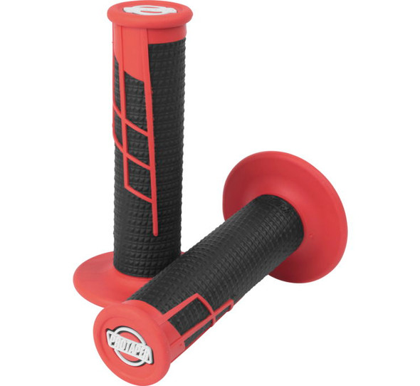 ProTaper Clamp-On Half-Waffle Grips Red/Black 21662