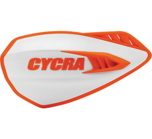 Cycra Cyclone Handguards White/Orange 1CYC-0056-229