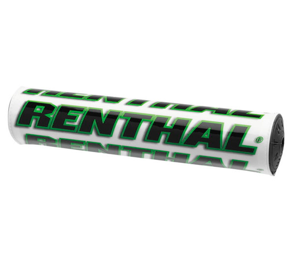 Renthal SX Crossbar Pads 9.5" White/Green/Black P267