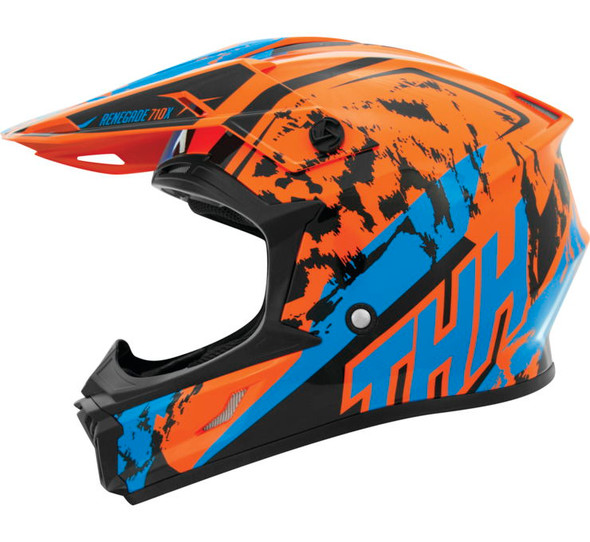 THH T710X Renegade Helmet Orange/Blue XS 646418