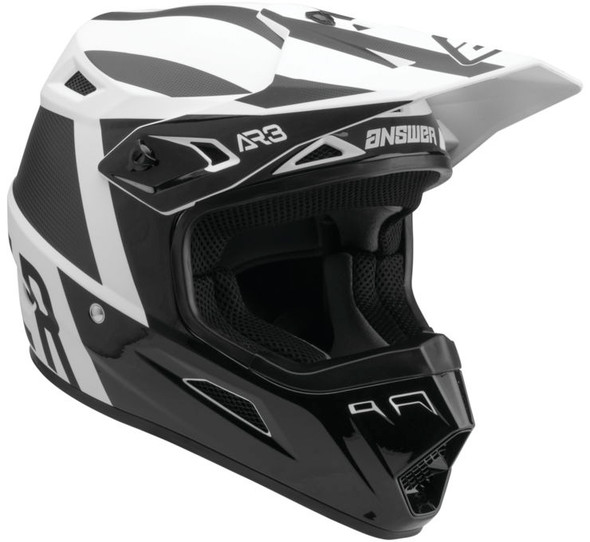 Answer Racing AR3 Phantom Helmet Black/White L 446304