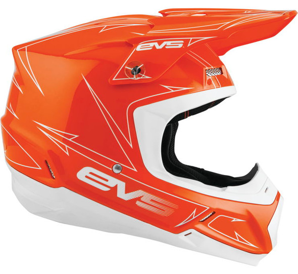 EVS T5 Pinner Helmet Orange/White S H16T5P-OW-S