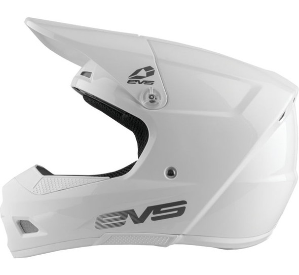 EVS T3 Solid Helmet White Youth Medium  HE21T3S-WH-M