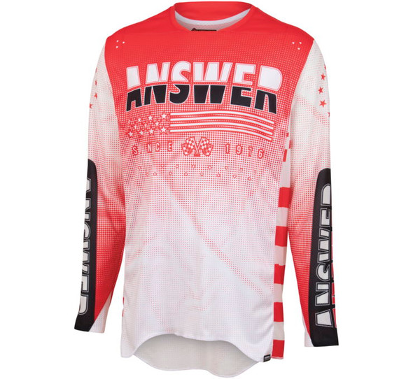 Answer Racing A22.5 Elite Revolution Jersey White/Red Youth Small  447221