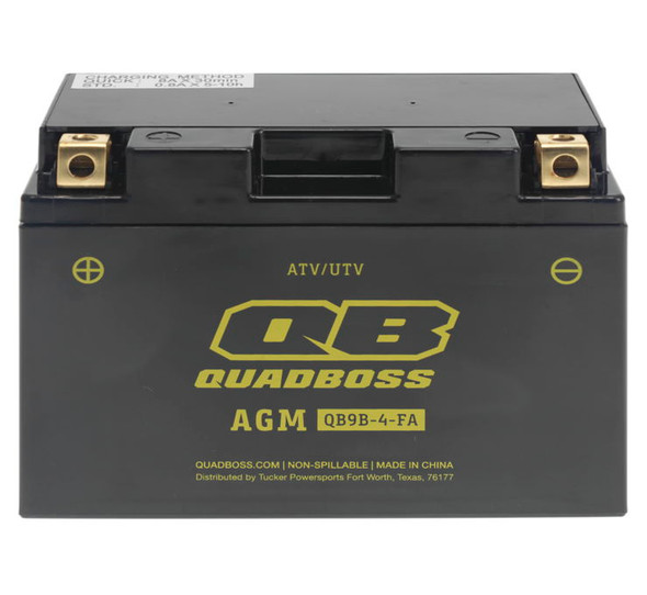 QuadBoss Maintenance-Free AGM Batteries HT9B-4-FA-QB Battery 12V Battery 136mm L x 76mm W x 139mm H HT9B-4-FA-QB