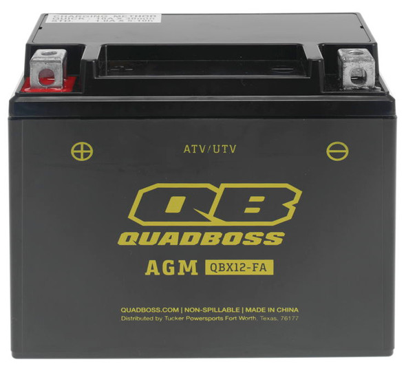 QuadBoss Maintenance-Free AGM Batteries HTX12-FA-QB Battery 12V Battery 151mm L x 87mm W x 131mm H HTX12-FA-QB