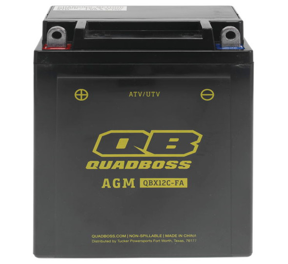 QuadBoss Maintenance-Free AGM Batteries HB12C-A-FA-QB Battery 12V Battery 134mm L x 80mm W x 175mm H HB12C-A-FA-QB