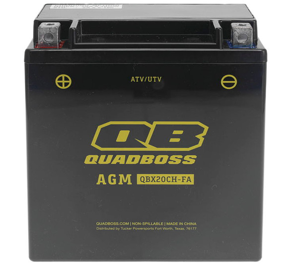 QuadBoss Maintenance-Free AGM Batteries HTX20CH-FA-QB Battery 12V Battery 151mm L x 87mm W x 161mm H HTX20CH-FA-QB