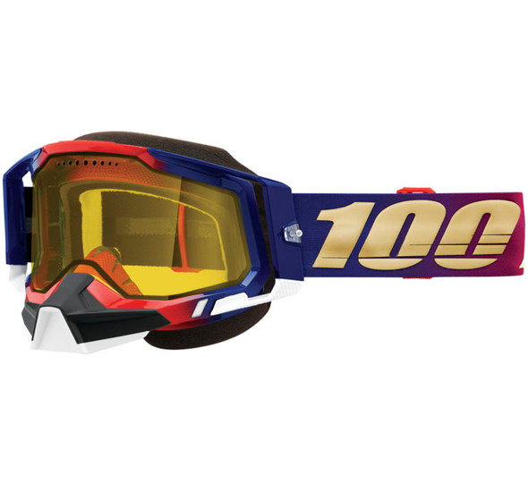 100% Racecraft 2 Snow Goggle United with Yellow Lens 50122-608-05