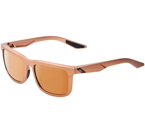 100% Blake Sunglasses Matte Copper Chromium with HiPer Copper Lens 60028-00009