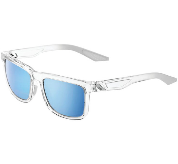 100% Blake Sunglasses Crystal Haze with HiPer Blue Lens 60028-00007