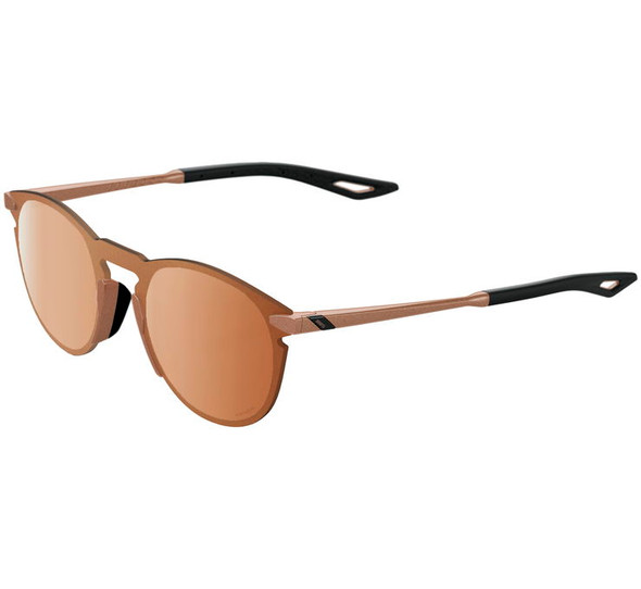 100% Legere UltraCarbon Round Sunglasses Matte Copper Chromium with HiPer Copper Lens 60019-00006