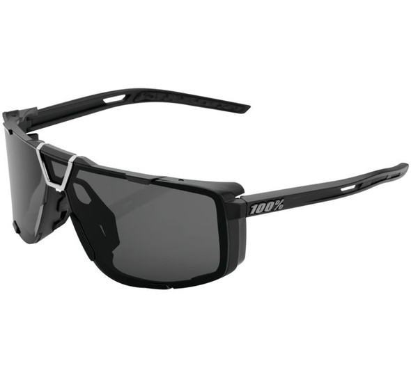 100% Eastcraft Sunglasses Matte Black with Smoke Lens 61045-102-01