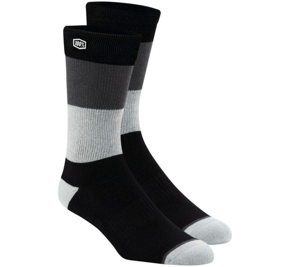 100% Trio Socks Black L/XL 24022-001-18