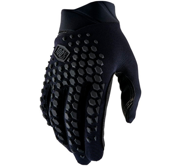 100% Men's Geomatic Gloves Black/Charcoal M 10026-00001