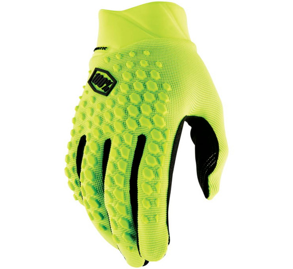 100% Men's Geomatic Gloves Flo Yellow 2XL 10026-00009