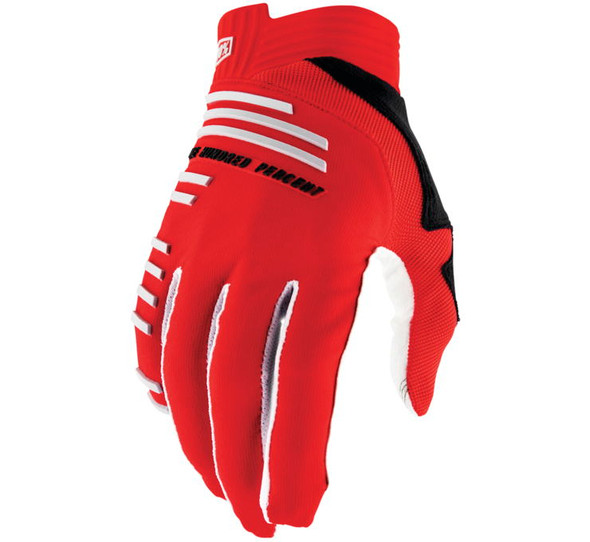 100% Men's R-Core Gloves Racer Red M 10027-00016