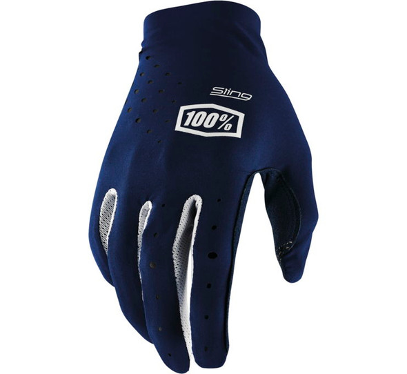 100% Men's Sling MX Gloves Navy M 10023-00011