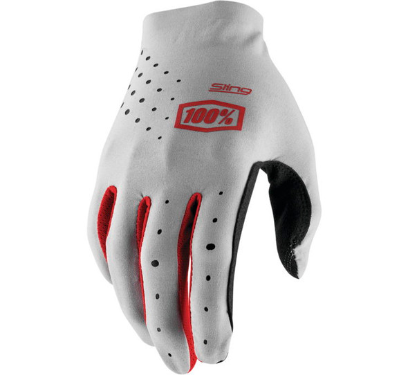 100% Men's Sling MX Gloves Grey S 10027-007-10