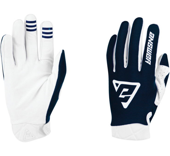 Answer Racing Youth A23 Peak Gloves Navy/White Youth XS 447858