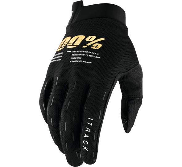 100% Youth iTrack Gloves Black Youth S 10009-00000