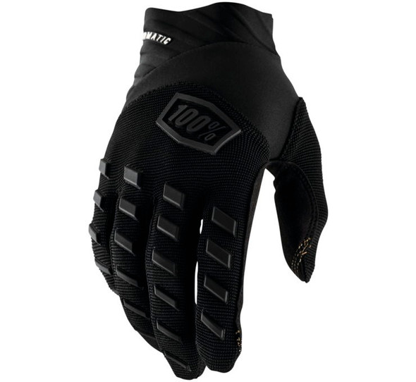 100% Youth Airmatic Gloves Black/Charcoal Youth M 10028-376-05