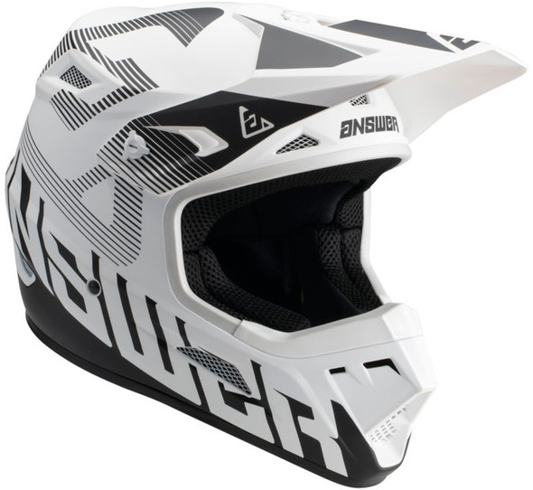 Answer Racing A23 AR1 V2 Bold Helmet White/Black XL 447659