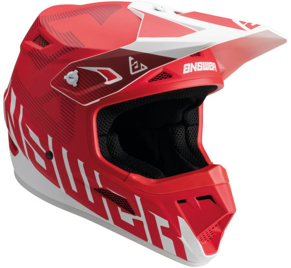 Answer Racing A23 AR1 V2 Bold Helmet Red/White XL 447647