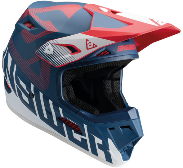 Answer Racing A23 AR1 V2 Bold Helmet Red/White/Blue 2XL 447666