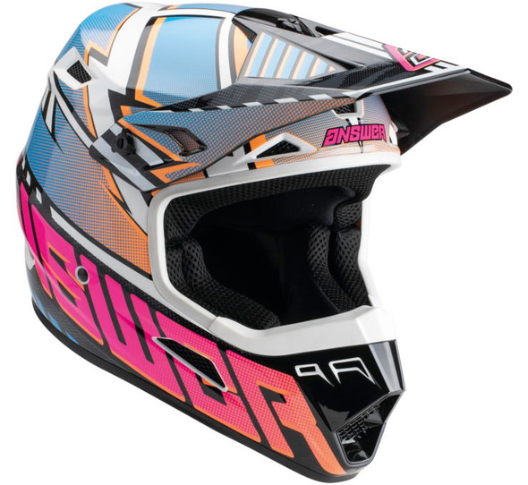 Answer Racing A23 AR3 Rapid Helmet Blue/Hyper Orange/Rhodamine XS 447721