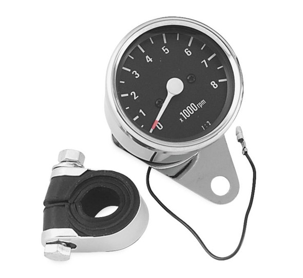 Biker's Choice Custom Mechanical Mini Tachometer 2-1/2 in. dia. 72116