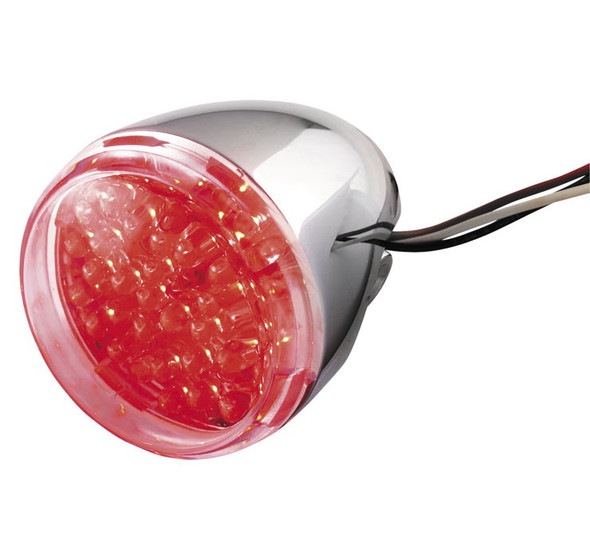 Biker's Choice LED Bullet Turn Signals Red 2-1/4 in. dia. x 3-1/4 in. L 163142