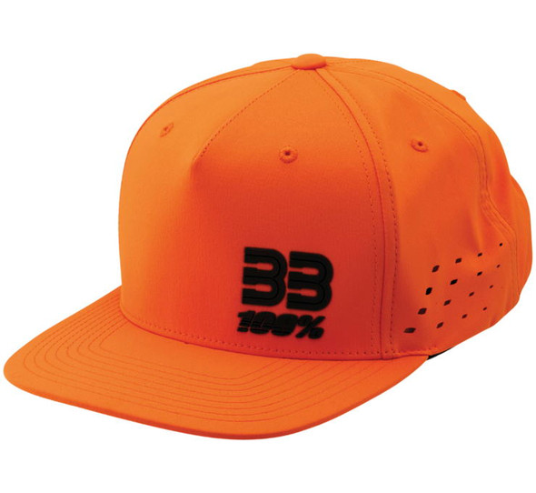 100% BB33 Drive Hat Orange One Size BB-20036-006-01