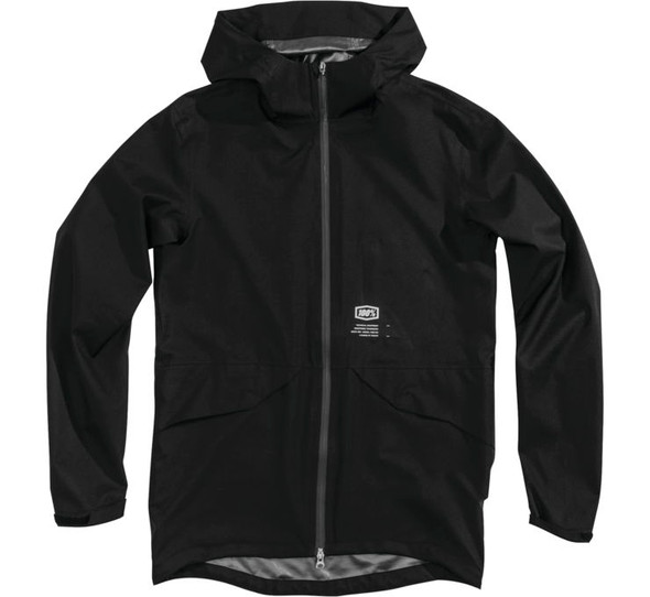 100% Men's Hydromatic Parka Lightweight Waterproof Jacket Black S 39009-001-10