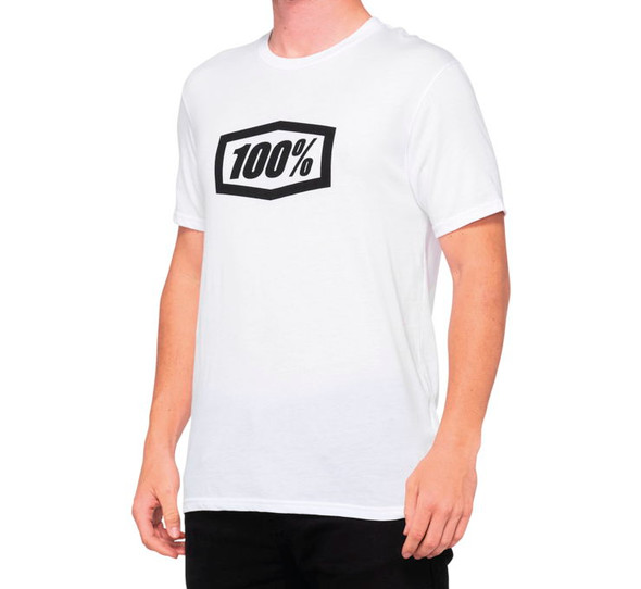 100% Men's Icon Tee White XL 20000-00053