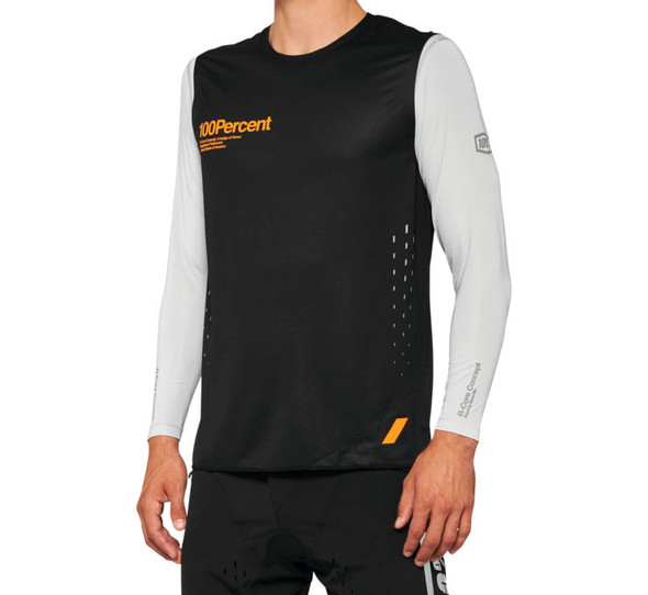 100% Men's R-Core Concept Sleeveless Jersey Black XL 40003-00003