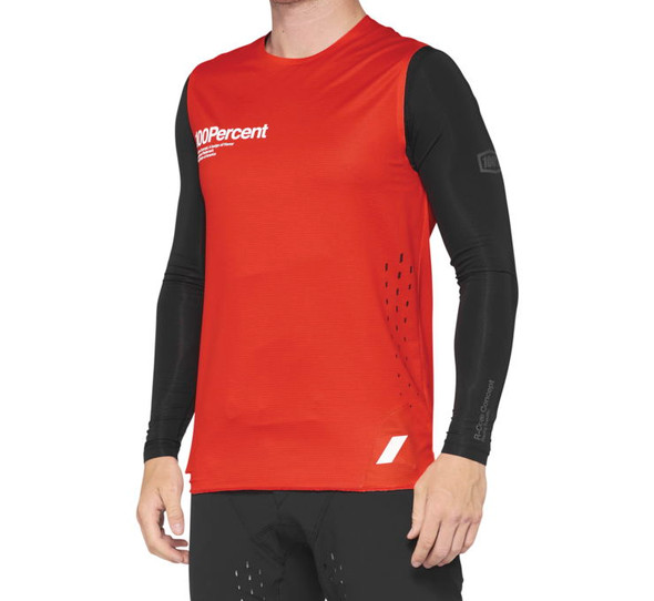 100% Men's R-Core Concept Sleeveless Jersey Red XL 40003-00013