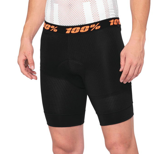 100% Men's Crux Liner Shorts Black 28 49901-001-28