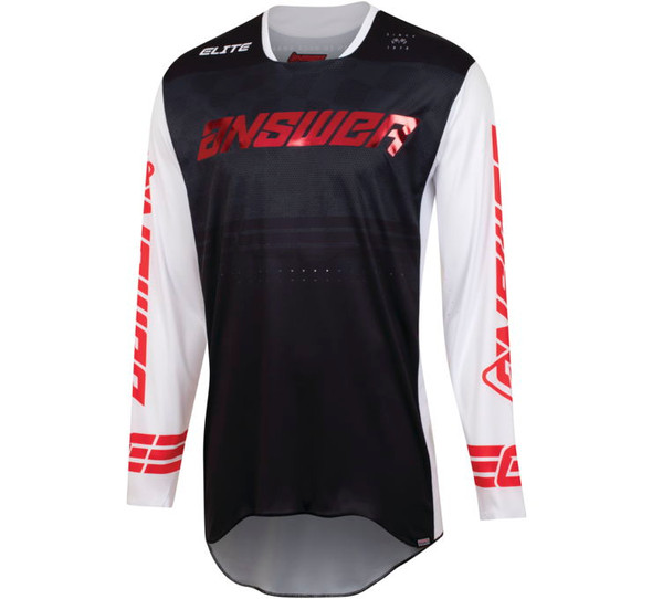 Answer Racing Men's A23 Elite Finale Jersey Black/White/Red M 447445