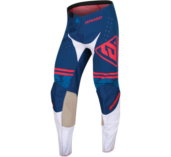 Answer Racing Men's A23 Arkon Trials Pant Blue/White/Red 34 447382