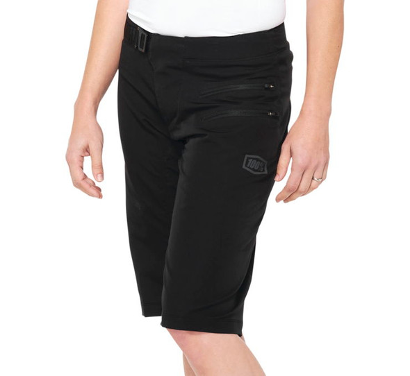 100% Women's Airmatic Shorts Black L 40023-00002