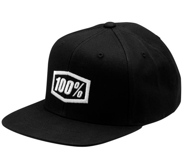 100% Youth Icon Hat Black One Size 20047-00000