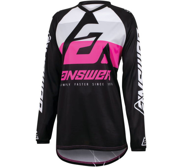 Answer Racing Youth A23 Syncron CC Jersey Black/White/Rhodamine Youth S 447548