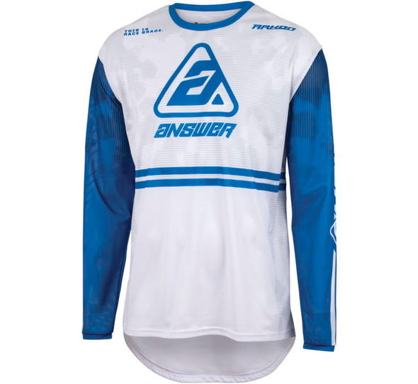 Answer Racing Youth A23 Arkon Trials Jersey Blue/White Youth L 447574