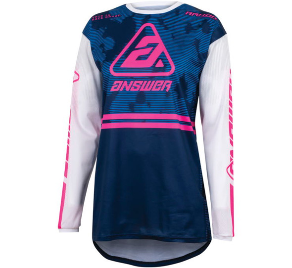 Answer Racing Youth A23 Arkon Trials Jersey Blue/White/Magenta Youth XL 447611
