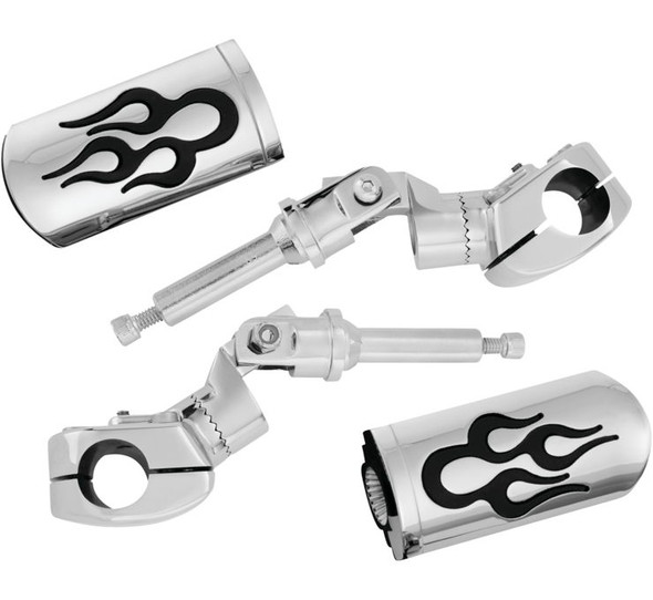 Show Chrome Accessories Highway Pegs with Mounts 21-355P
