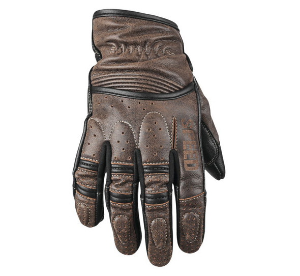 Speed and Strength Men's Rust and Redemption Leather Glove Distressed Brown 2XL 878625