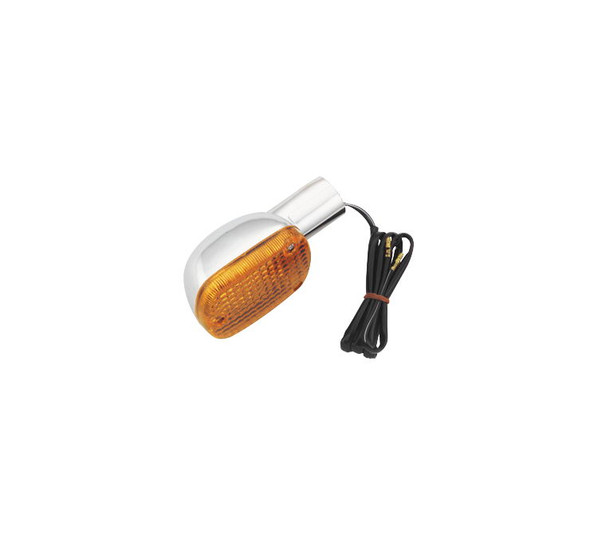 BikeMaster Turn Signals and Lenses Chrome/Orange 25-1076