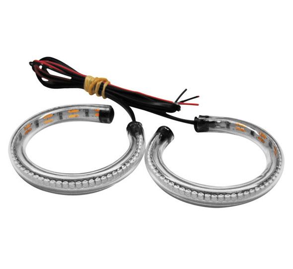 New Rage Cycles Rage 360 LED Turn Signals Clear 37mm RAGE-360-37
