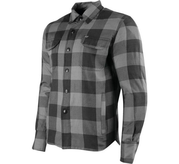 Speed and Strength Men's True Grit Armored Moto Shirt Grey/Black S 889731